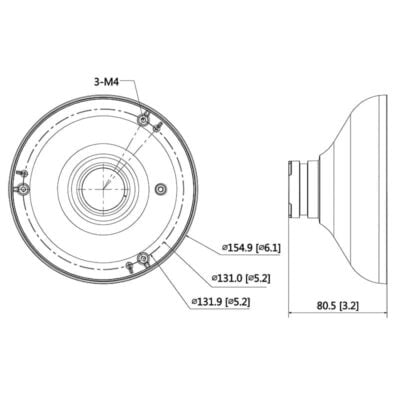 Adapter for Ceiling Mount Brackets - VSBKTA105