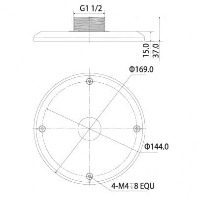 Adapter for Ceiling & Wall Mount Brackets - VSBKTA102