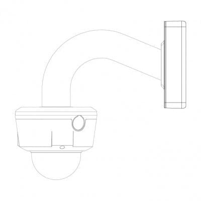 Adapter/Junction Box for PTZ Dome Cameras - VSBKTA120