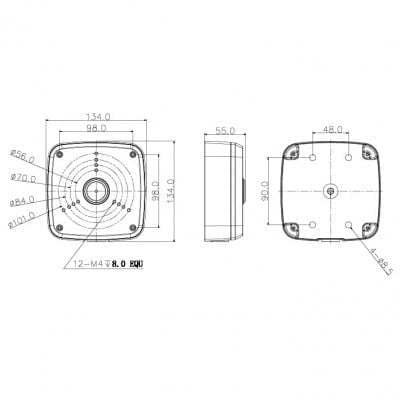 Adapter/Junction Box for Surveillance Cams