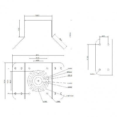 Corner Wall Mount Camera Bracket - VSBKTA151