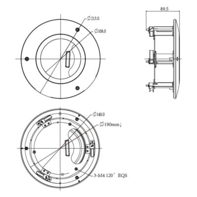 Recessed Ceiling Mount Bracket - VSBKTB201C