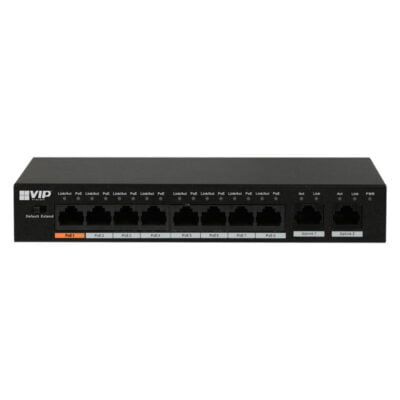 8-port Unmanaged PoE+ Switch (2 Uplink ports, 1 Hi-PoE port)