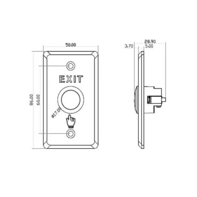 Heavy Duty Door Release Button