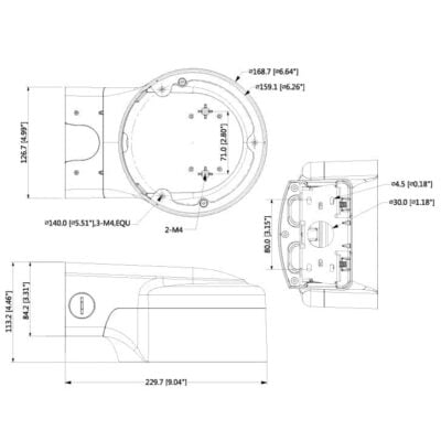 Rain Cover Wall Bracket - VSBKTB210W