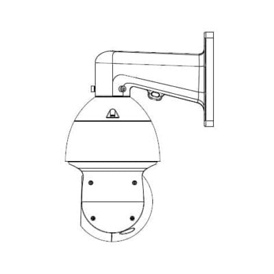 Right Angle Wall Mount Dome Bracket - VSBKTB305W