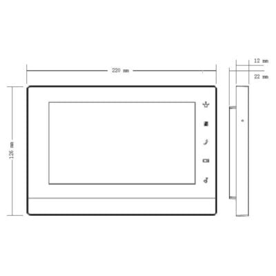 Apartment Series IP Intercom Monitor (White)