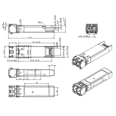 Mini GBIC / SFP Multimode Fibre Adapter