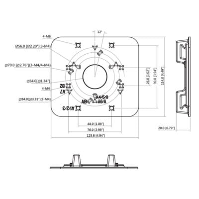 Dual Clamp Pole Mount Camera Bracket - VSBKTA152E