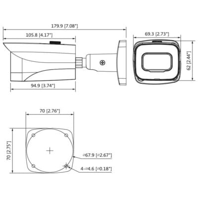 Professional Series 8.0MP Fixed HDCVI Mini Bullet - VSCVI-8BIRG