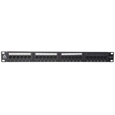 24-Port CAT6 Patch Panel (1U)