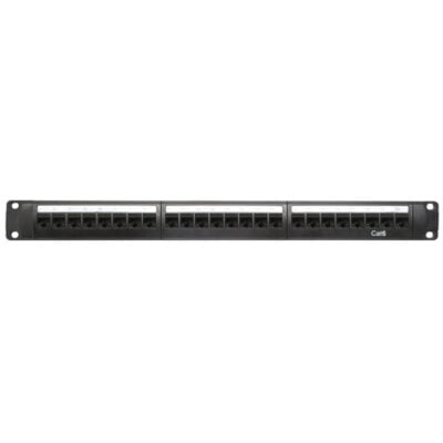 24-Port CAT6 Patch Panel + Keystones (1U) - RMC-PP24-6K