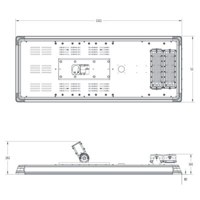 50W Microwave Sensor Solar LED Street Light - SSL-B50MC