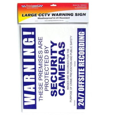 CCTV Warning Sign Corflute A3 Size