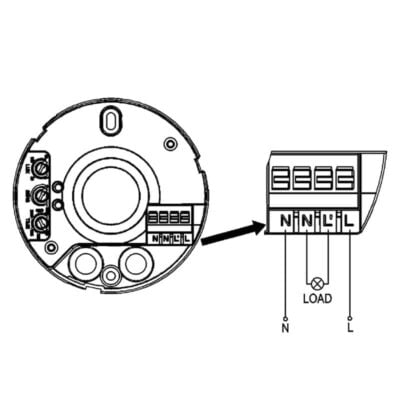 Ceiling Mount Microwave Sensor Motion Activated Switch