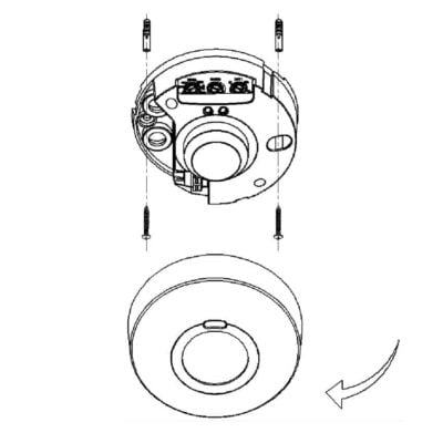 Ceiling Mount Microwave Sensor Motion Activated Switch