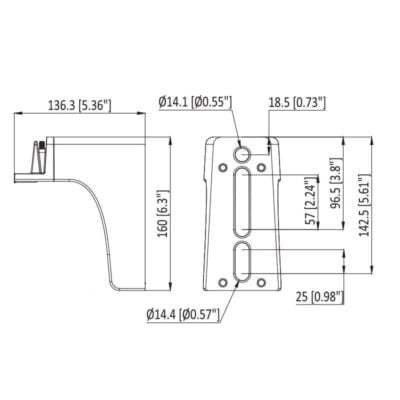 Pole Fixed Bracket for LSL-B Street Lights