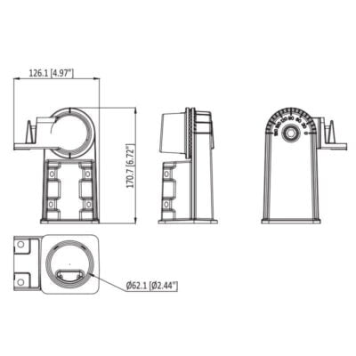 Pole Slip Fitter Bracket for LSL-B Street Lights