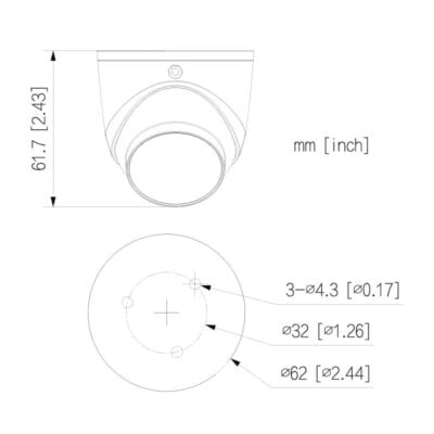 Mobile Series 1080p Fixed HDCVI Mini Dome