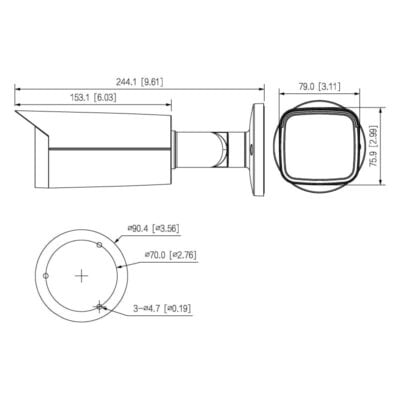 Professional AI Series 4.0MP Motorised Bullet