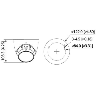 Professional AI Series 4.0MP Motorised Turret Dome