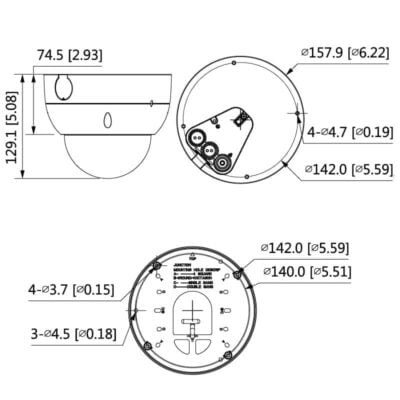 Ultimate AI Series 8.0MP Motorised Vandal Dome