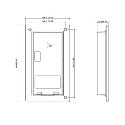 Flush Mount Box for INTIPADSD & INTIPRDSD