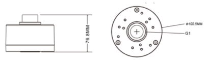 IVSEC Small Adaptor Box suitable for IV2444X or IV2455X (NC110X, NC323X, NC317X, NC305X)