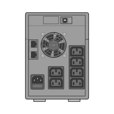 2000VA Line Interactive Tower UPS - 1400W (Pure Sine Wave)