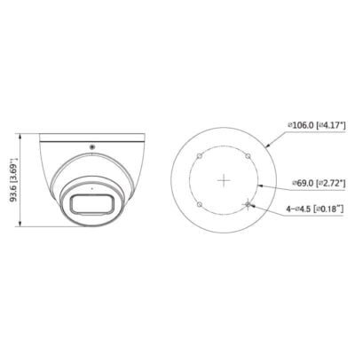 Professional AI Series 6.0MP Fixed Turret Dome