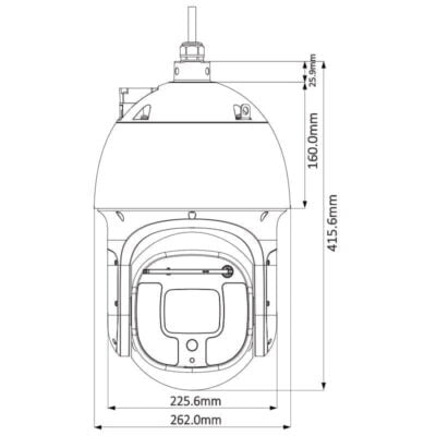 Ultimate AI Series 8.0MP Ultra Low Light 40x Zoom PTZ Dome