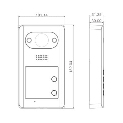 Residential 4 Button IP Intercom Door Station