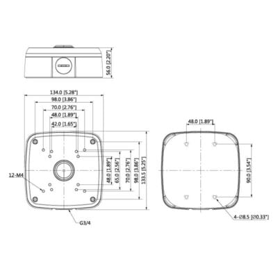 Adapter/Junction Box for Surveillance Cameras