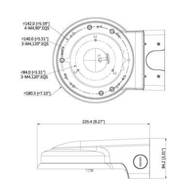 Rain Cover Dome Camera Bracket