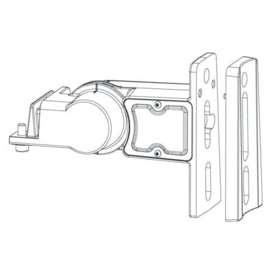 4" Curved Pole Bracket Adapter for LSL-B Street Lights