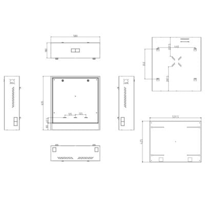 Vertical Wall Mount Security Cabinet