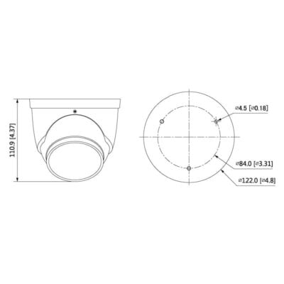 Professional AI Series 8.0MP Fixed Deterrence Turret