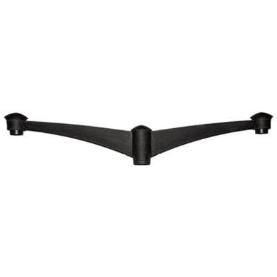 Pilar Pole Bracket - Double (Black)