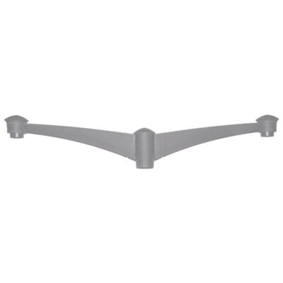 Pilar Pole Bracket - Double (Grey)