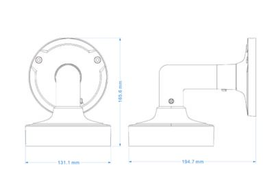 Large L Shaped Bracket For FEI-360IP Camera - PR-WB50