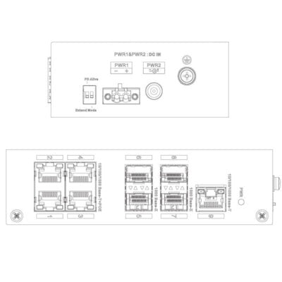 9-port Unmanaged Gigabit Fibre Access PoE Ethernet Switch