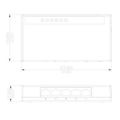 5 Port Unmanaged Gigabit Ethernet Switch