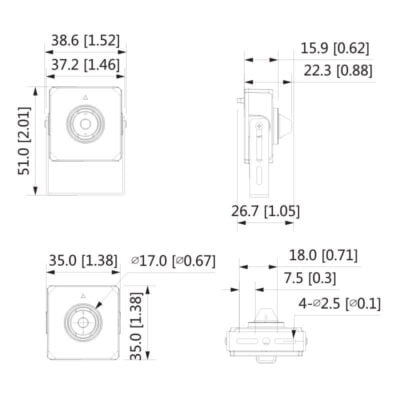 Pinhole Series 4.0MP Pinhole Camera - Lens Module