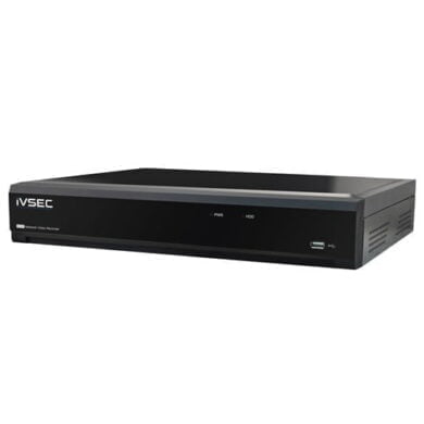 IVSEC NVR, 4 Ch, 8MP, 4 PoE+ Ports, 1 Bay, H265, 4K HDMI, IVS/AI