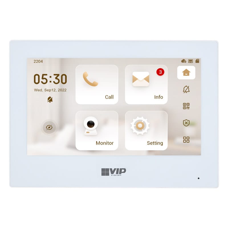 Residential Series Touchscreen IP Intercom Monitor (White)