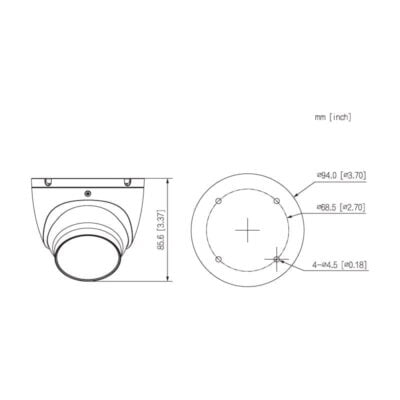 Professional Series 2.0MP 2.8mm Fixed HDCVI Turret