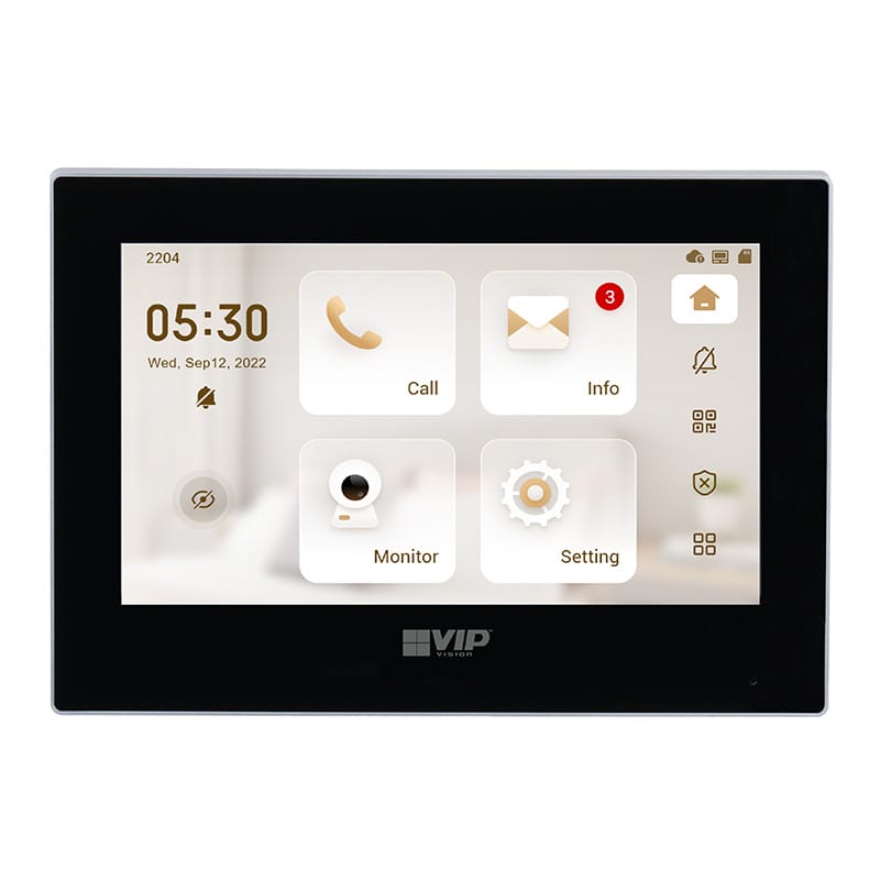 Residential Series Touchscreen IP Intercom Monitor (Black)