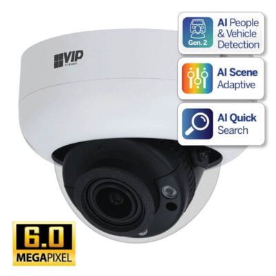 Professional AI Series 6.0MP Motorised Vandal Dome