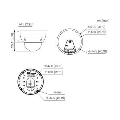 Ultimate AI Series 8.0MP Motorised Vandal Dome