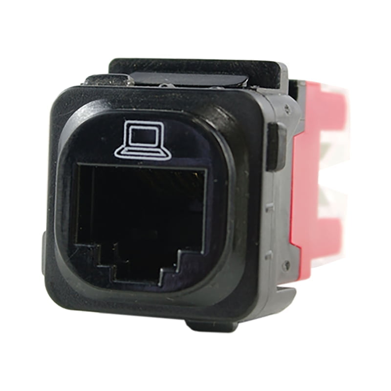 RJ45 CAT5E Data Jack - Black